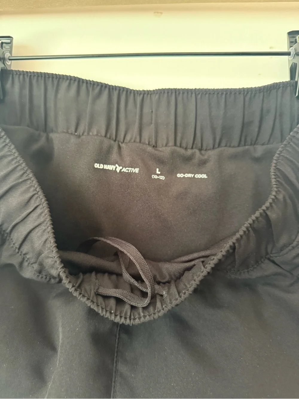 Athletic Black Girls Ruffle Trim Shorts